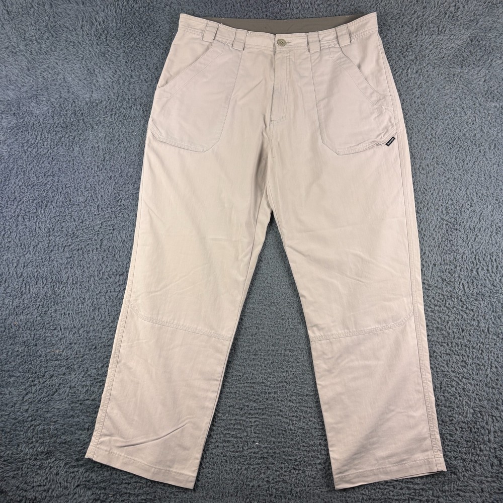 Men's Rohan W38 L30 Beige Cargo Trousers Outdoor Hiking Walking Straight Fit-image