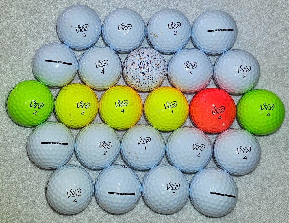 24 VICE  PRO  MIX, TOUR, PAINT DRIP 4A / AAAA  3A/ AAA Golf Balls FREE SHIPPING-image