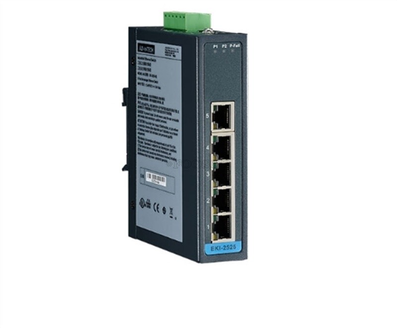 1Pc Advantech EKI-2525 5-Port Unmanaged Industrial Ethernet Switch gf