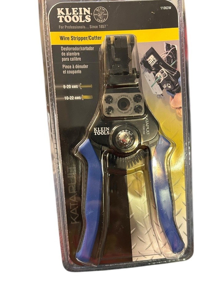 Klein Tools 11063W Katapult Wire Stripper Cutter New Sealed