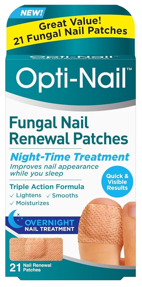 Opti-Nail Fungal Nail Renewal Patches 21 Night-Time Treatment for Stronger Nails
