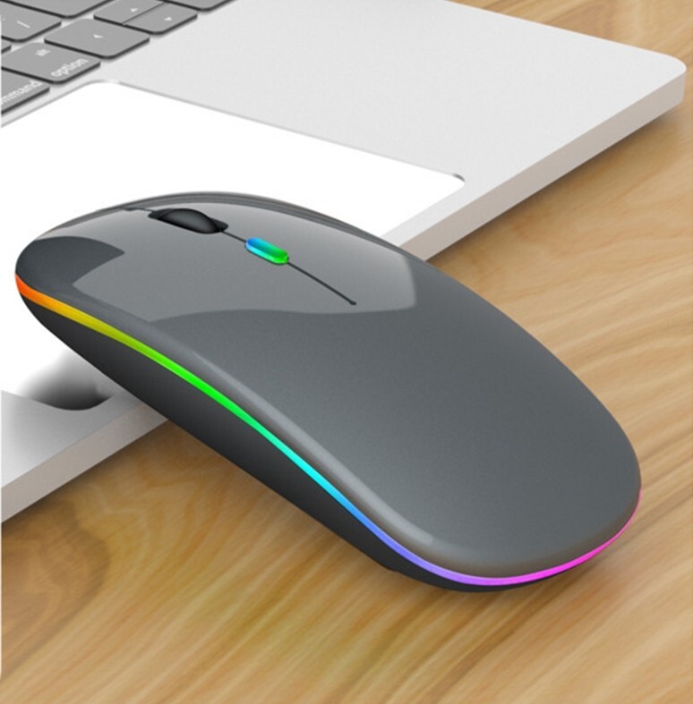 Wireless LED Mouse with Bluetooth 5.1 Dual Mode and USB Receiver for Smooth Connectivity and Stylish Design