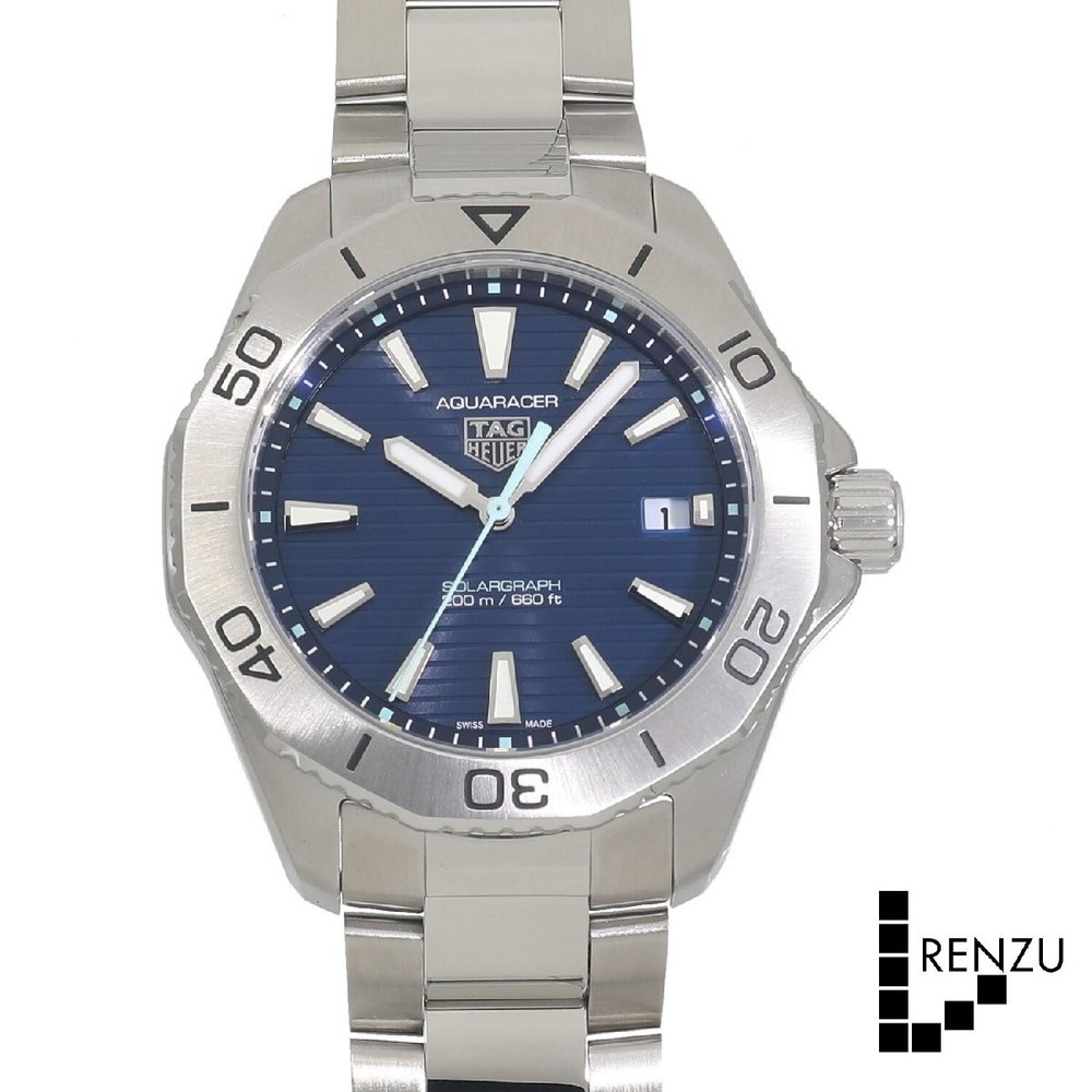 TAG Heuer Aquaracer Professional 200 Solargraph Blue Men's Watch WBP1113 BA0000