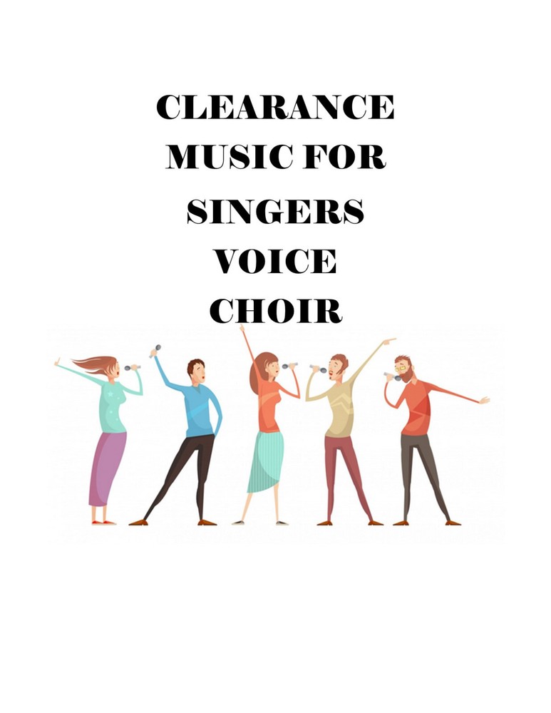 Clearance ~ VOICE - SINGING - CHORUS  - MUSIC BOOKS ~ Bundle & save on shipping!-image