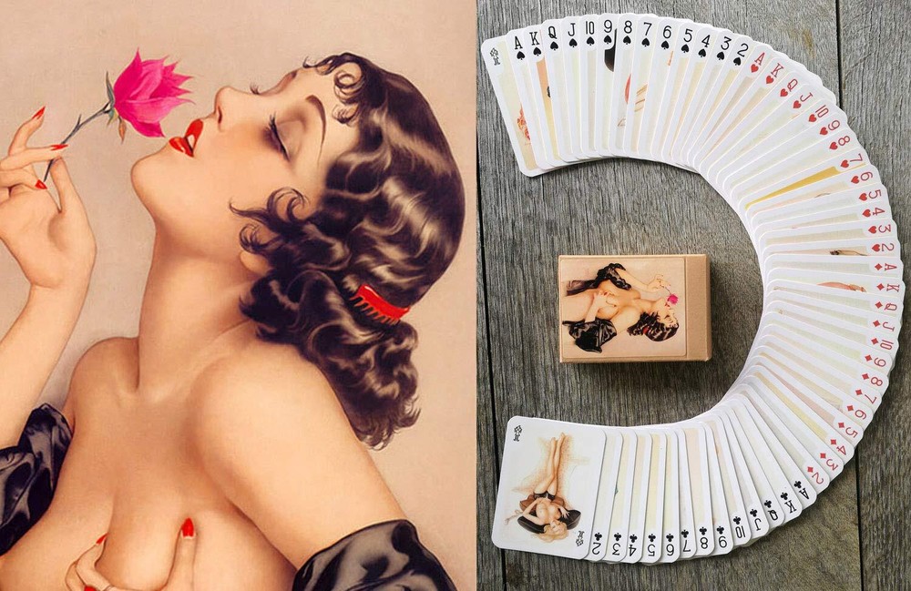 Pinup Girls Playing Cards (Poker Deck 54 Cards All Different) Vintage Classic...