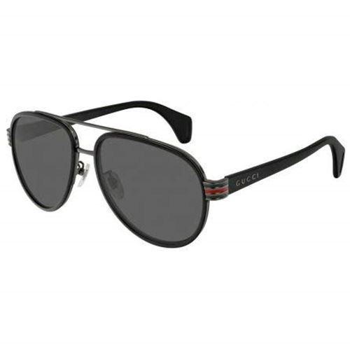 Gucci GG0447S 001 Polarized Black Gray Sunglasses