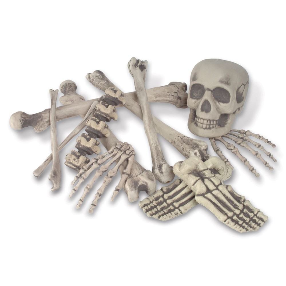 Beistle 12-Piece Bag O Bones Halloween Party Decoration Set