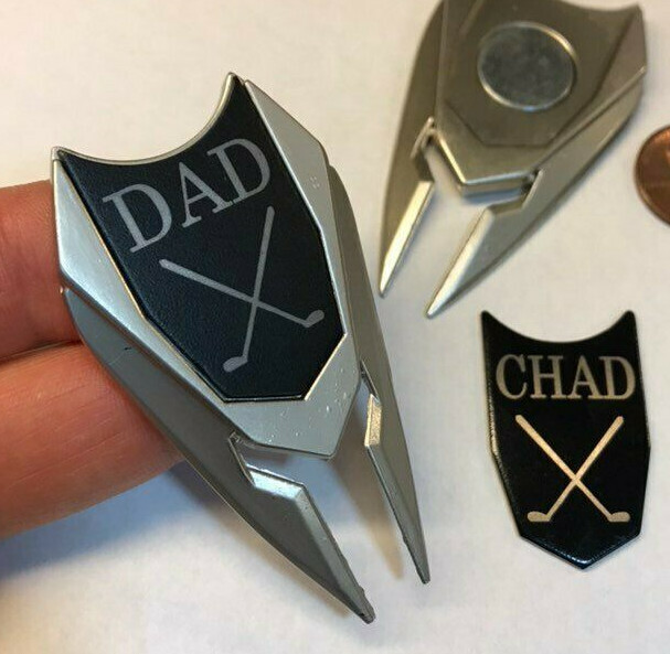 Custom Engraved Golf Ball Marker & Divot Tool for Dad Husband Groomsmen-image