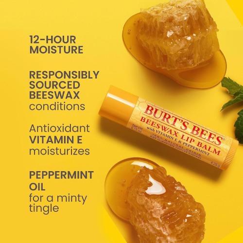 Burt's Bees Lip Balm Beeswax 0.15 Oz 2 Count