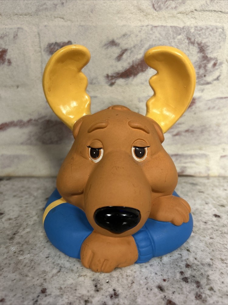 Vintage Get Along Gang Montgomery Moose Coin Bank 1980s Cartoon