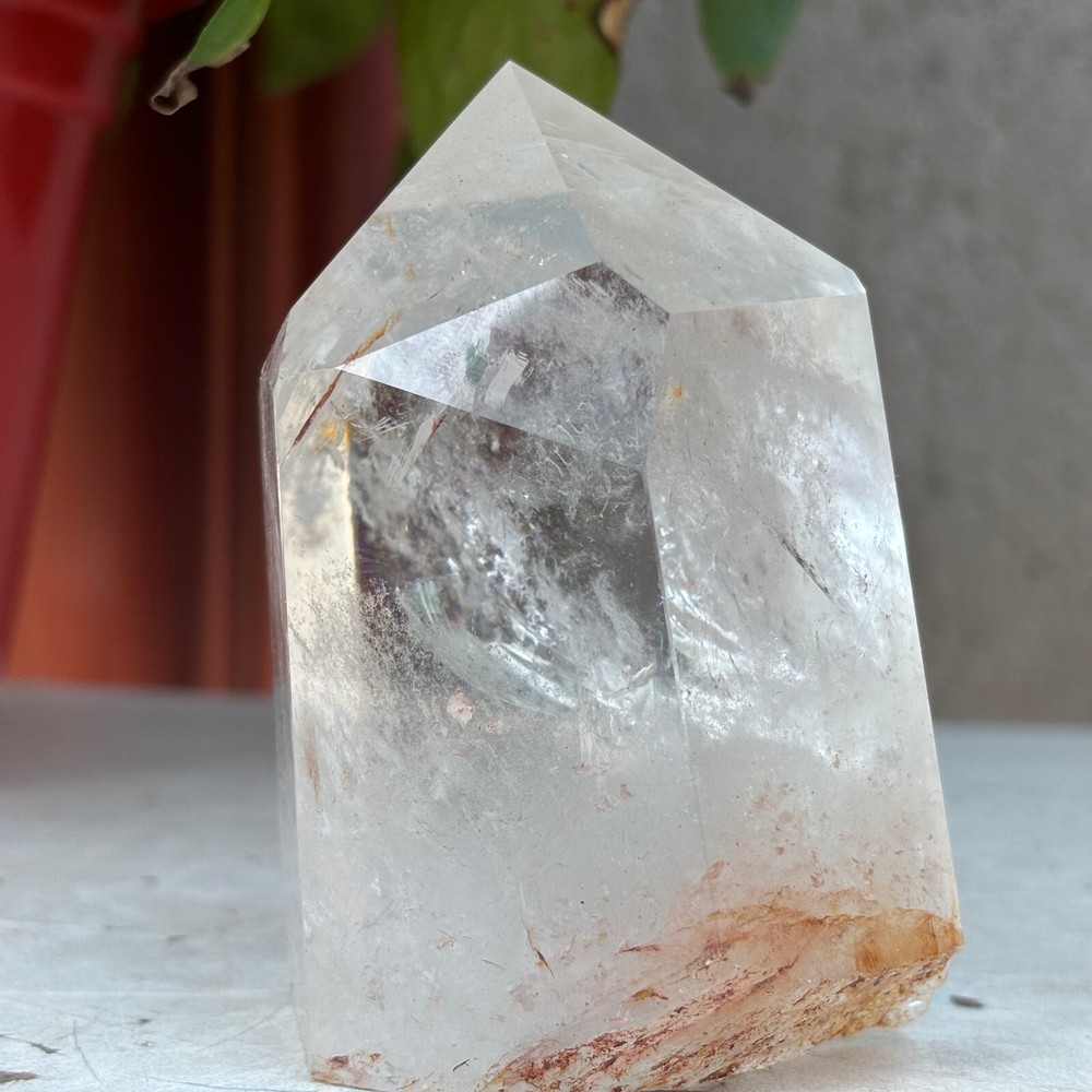 410g Rare Natural Clear Quartz Crystal Hexagon Tower Mineral Stone Healing