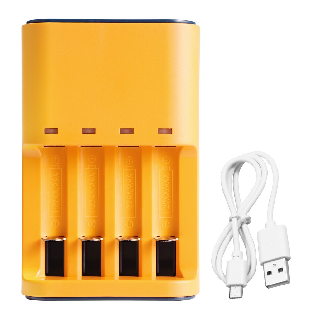 USB 4-Slot 1.2v Smart AA AAA Battery Charger for AA AAA Rechargeable Batteries