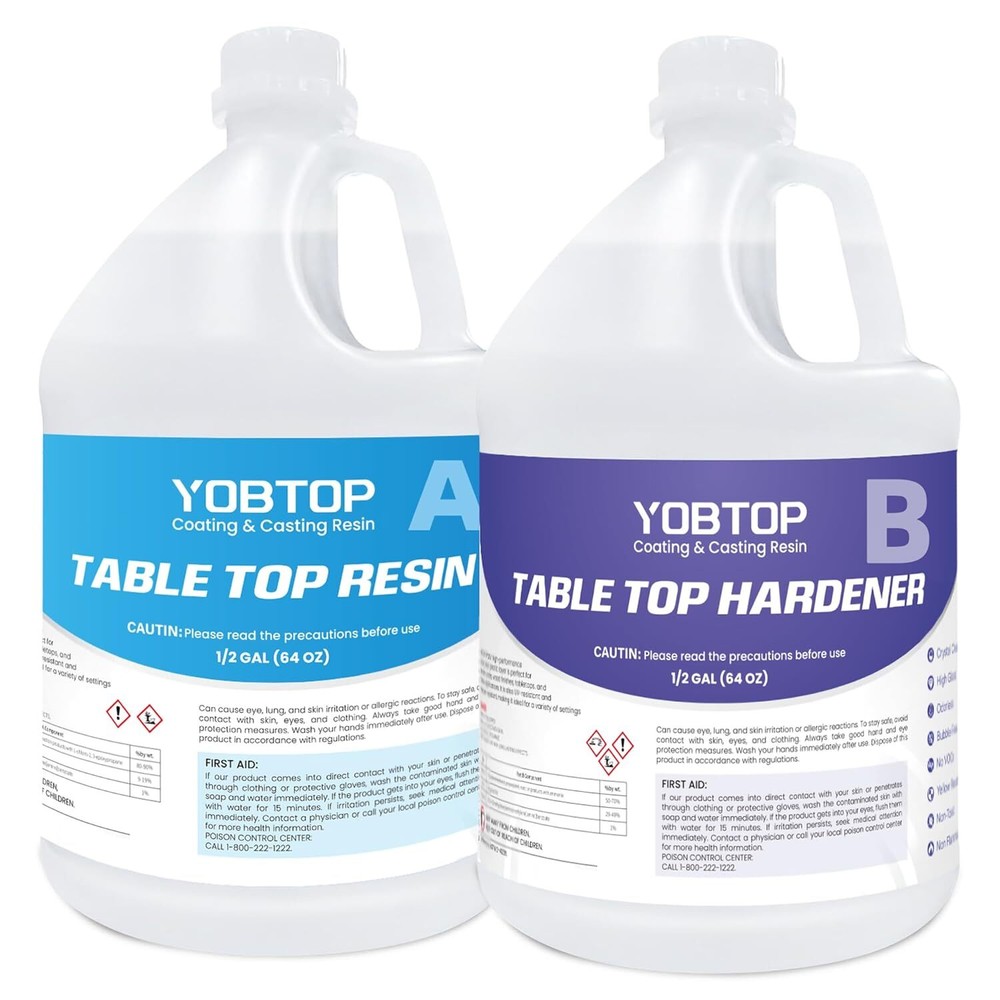 1-Gallon Crystal Clear Epoxy Resin Kit – Easy Mix & Free Shipping
