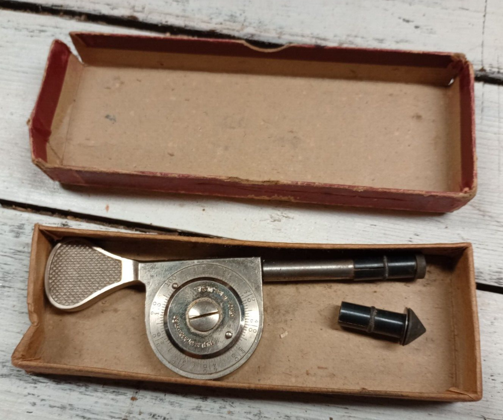 Vintage L.S. Starrett No. 104 Speed Indicator w/Box Machinist Tool USA ***