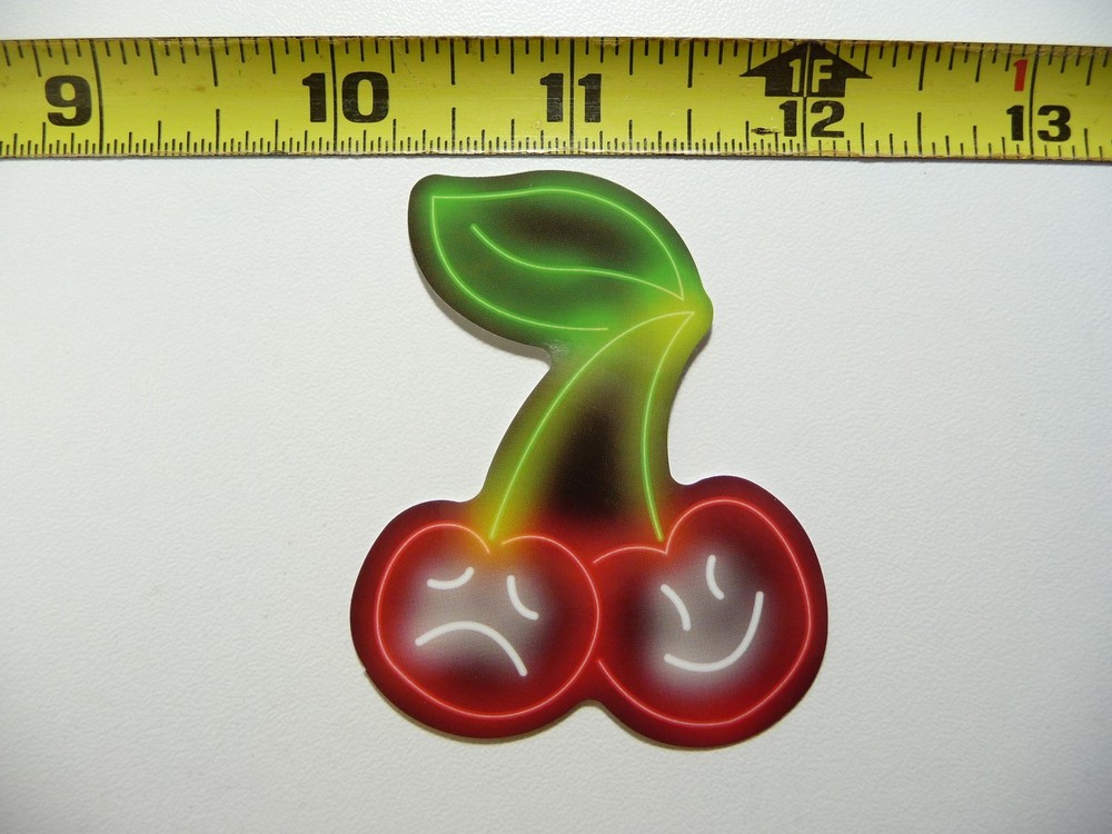 HAPPY SAD CHERRIES DECAL STICKER NEON STYLE FUNNY CUTE VINYL DECORATION