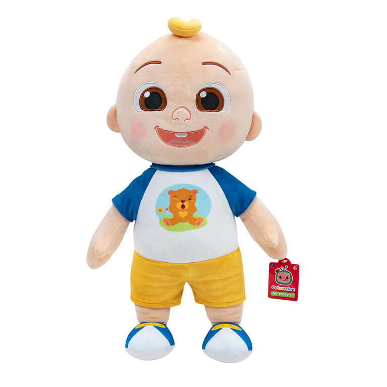 Jazwares Cocomelon 22-Inch My Buddy JJ Soft Plush Doll