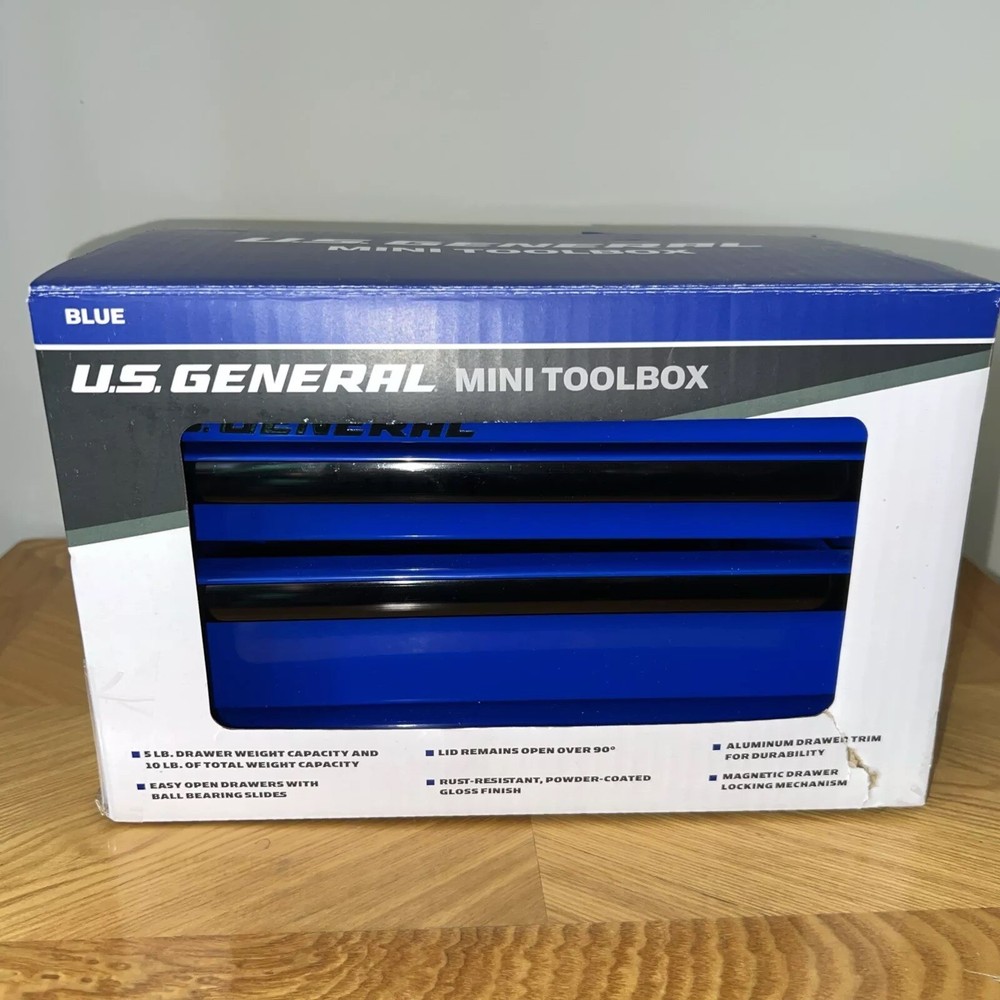 BLUE 72436 US GENERAL 2-DRAWER MINI TOOL BOX HARBOR FREIGHT BRAND NEW