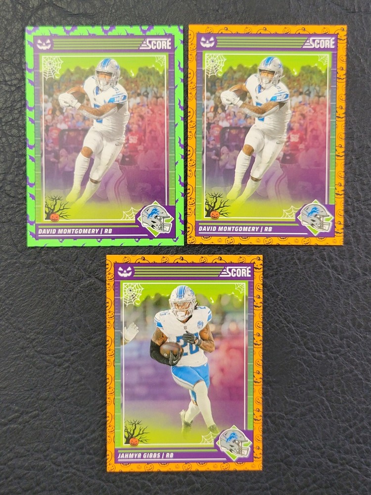 2024 Score A Treat Detroit Lions David Montgomery Pumpkins & Bats & Jahmyr Gibbs
