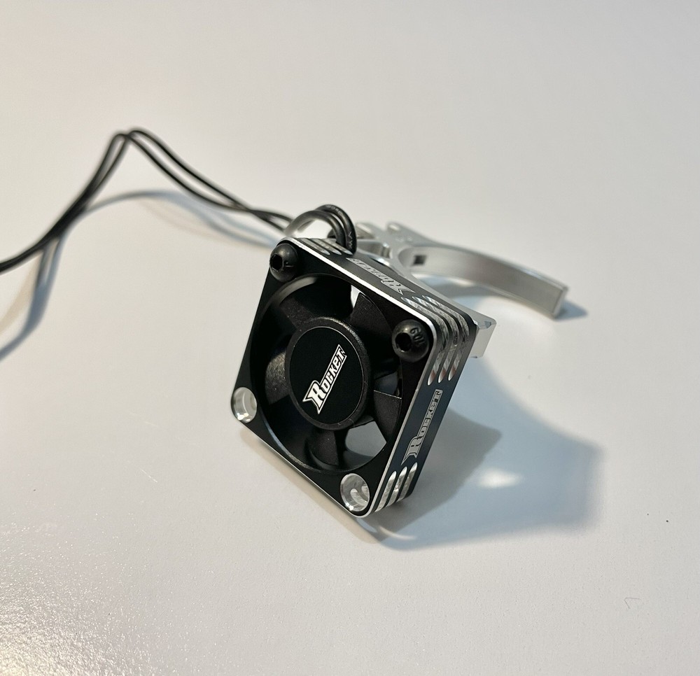 Rc Cooling Fan 30 X 10mm Rocket 28000 Rpm & Motor Clamp 1/10 & 1/8 HSP VRX Arrma