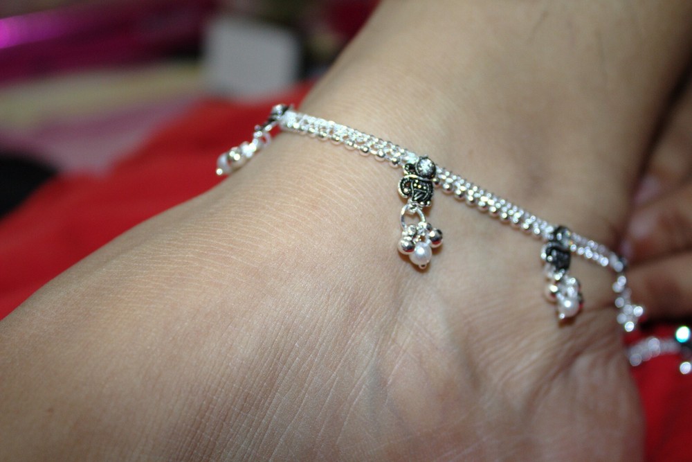 Bollywood Indian Payal Anklet Traditional Ethnic Wedding Jewelry-image