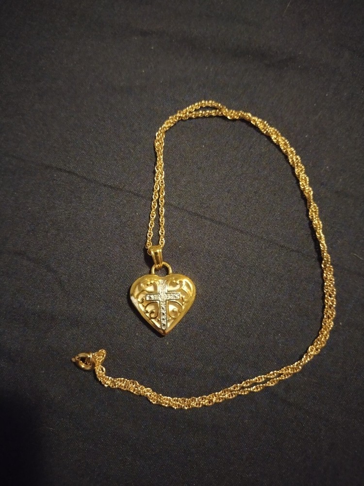 Vintage Danbury Mint Heart Daughter Necklace
