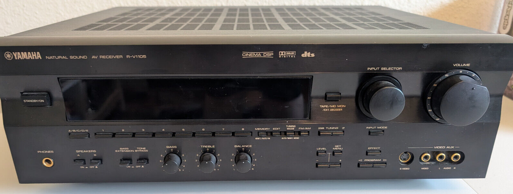 Yamaha AM/FM Stereo 5.1-Channel Natural Sound AV Receiver R-V1105 TESTED