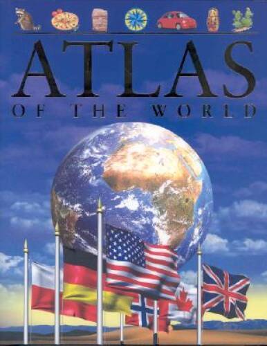 Kids World Atlas - Hardcover Children's Reference Book by Keith Lye - GOOD