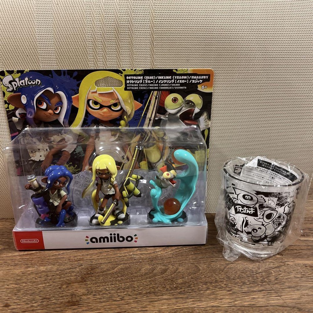 Splatoon 3 Amiibo Triple Set With Acrylic Tumbler