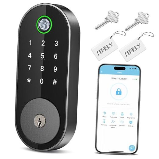 Fingerprint Smart Lock Keyless Entry Deadbolt Auto Lock