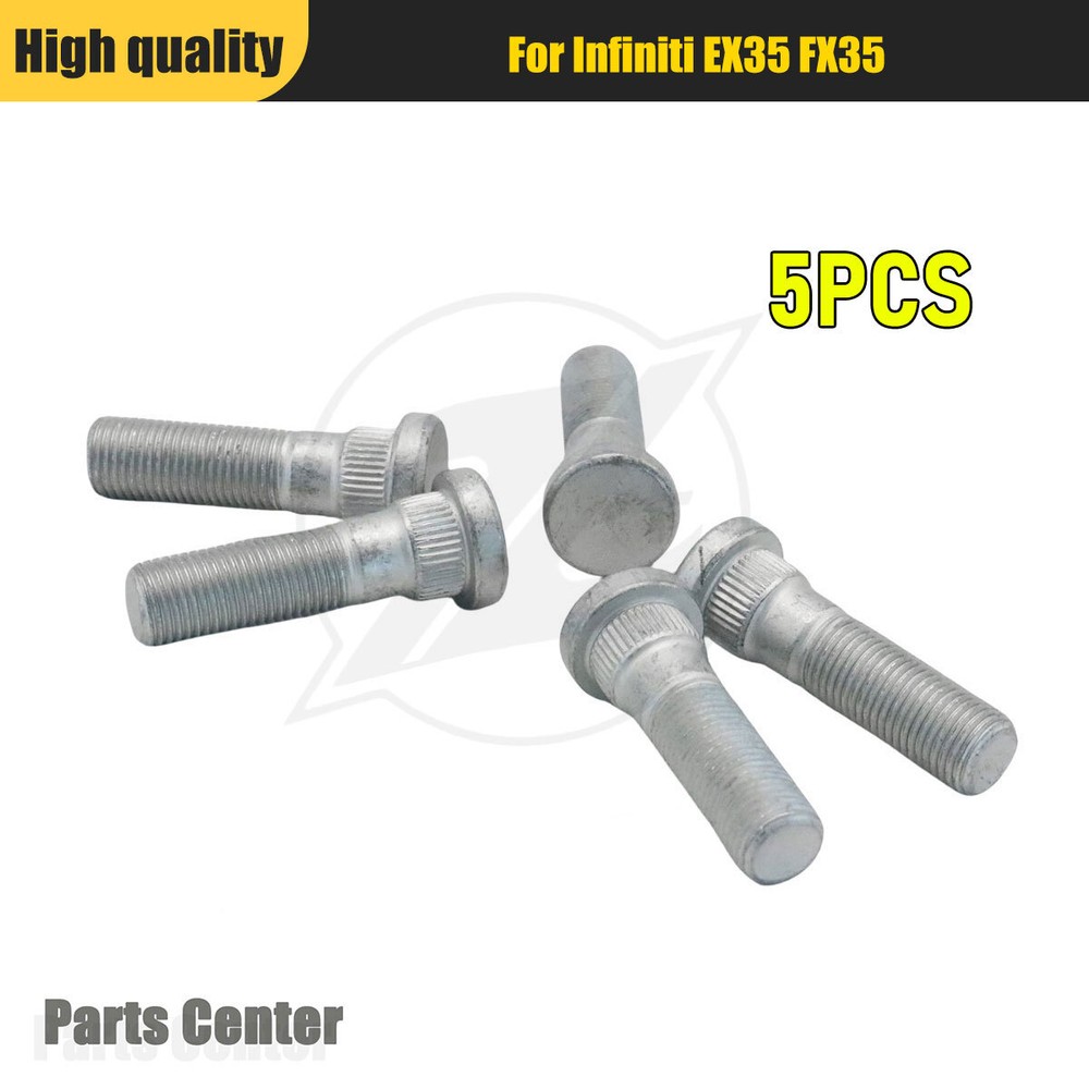 Pack (5)M12x1.25 Wheel Lug Bolts Wheel Stud 4322270T00 For Infiniti M35 M35h