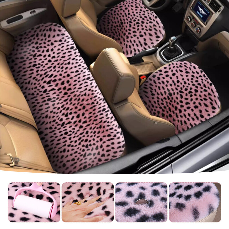 Plush Seat Cover Set Universal Luxury Car Cushion Auto Protector Mat Winter Warm