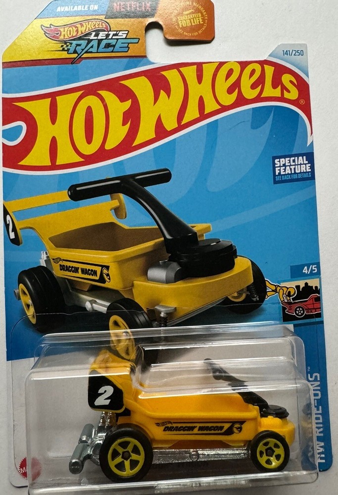 2024 Hot Wheels HW RIDE-ONS Treasure Hunt Draggin' Wagon Limited Edition 141/250 Collectible Toy Car