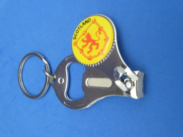 Scotland Lion Flag Keyring with Nail Clipper and Bottle Opener #163