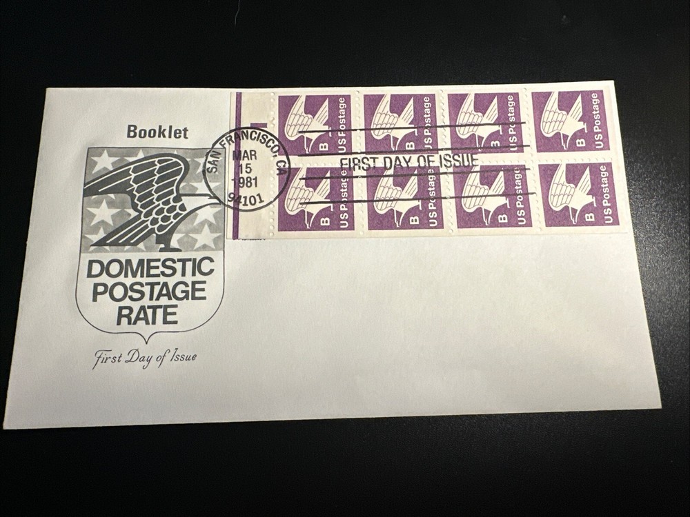 1981 FDC - Scott# 1819a - Booklet Pane - 