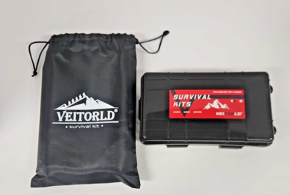 Veitorld Survival Kit – 12-Piece Outdoor Gear Set for Emergency Preparedness