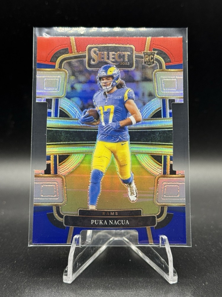 2023 Select Puka Nacua Red & Blue Concourse Level Die Cut Rookie RC #56 Rams