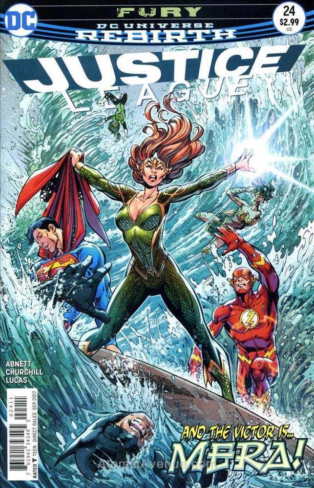 Justice League (3rd Series) #24 VF/NM; DC | Rebirth Mera Dan Abnett - we combine