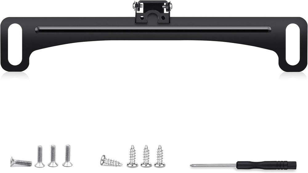 Universal Car Rear View Backup Camera License Plate Bracket, Only Black