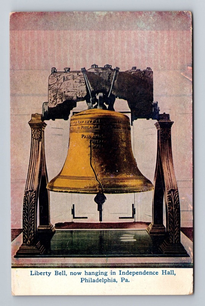 Pennsylvania PA Philadelphia Liberty Bell Independence Hall Vintage Postcard PC