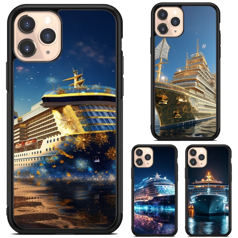 Premium Cruise Ship Night Case Compatible with Apple iPhone Samsung Galaxy Motorola