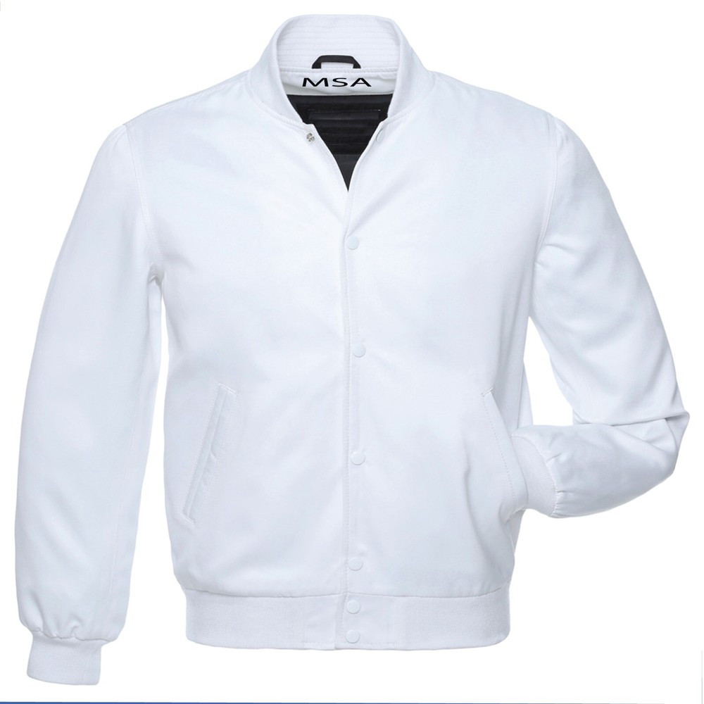 Personalized Varsity Jacket Letterman Jacket Baseball Jacket White Satin Men M