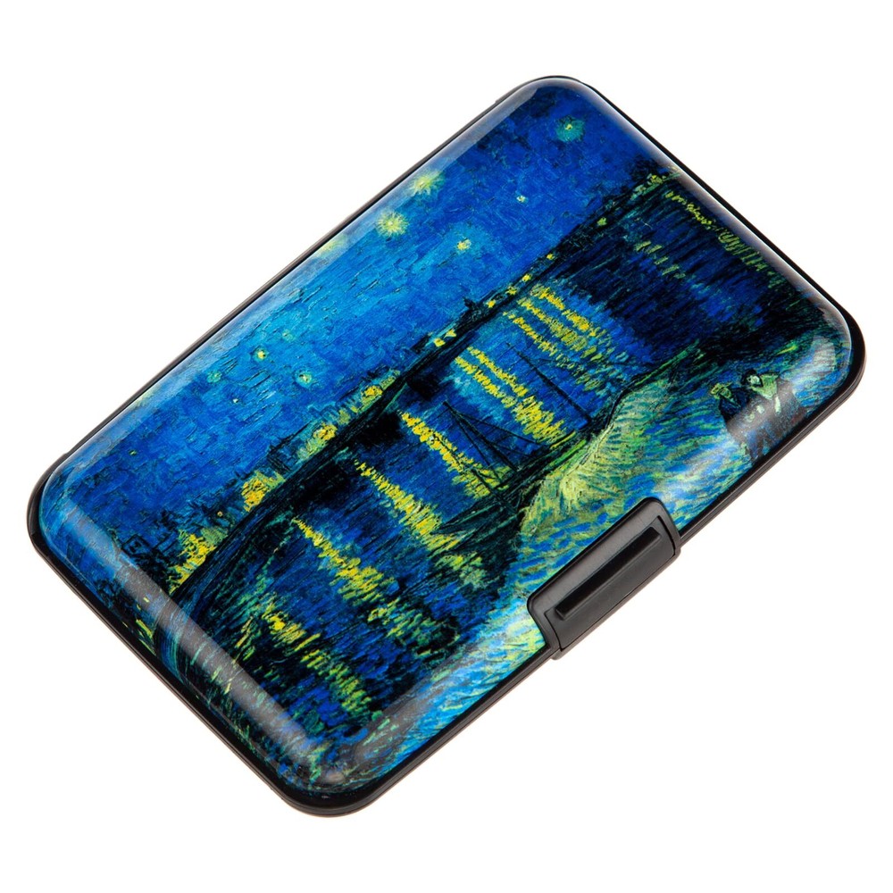 Credit Card Holder for Men, Small RFID Blocking Wallet Business Metal Slim Mi...-image