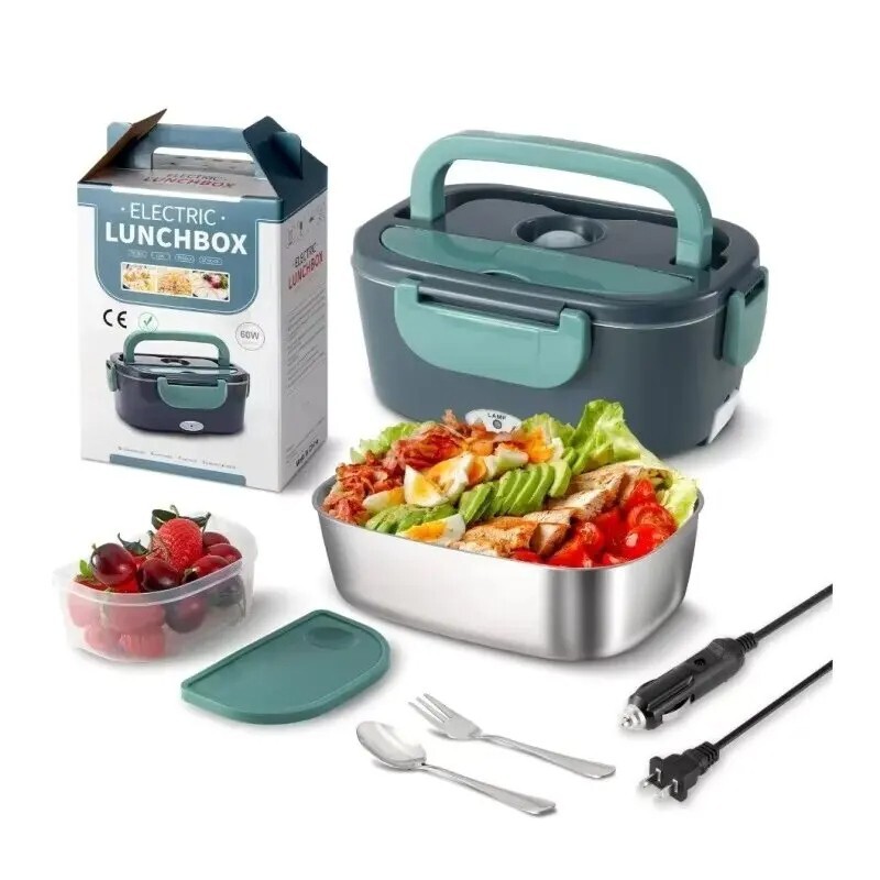 1.5L Portable Electric Lunch Box Food Warmer for Car Office Travel US