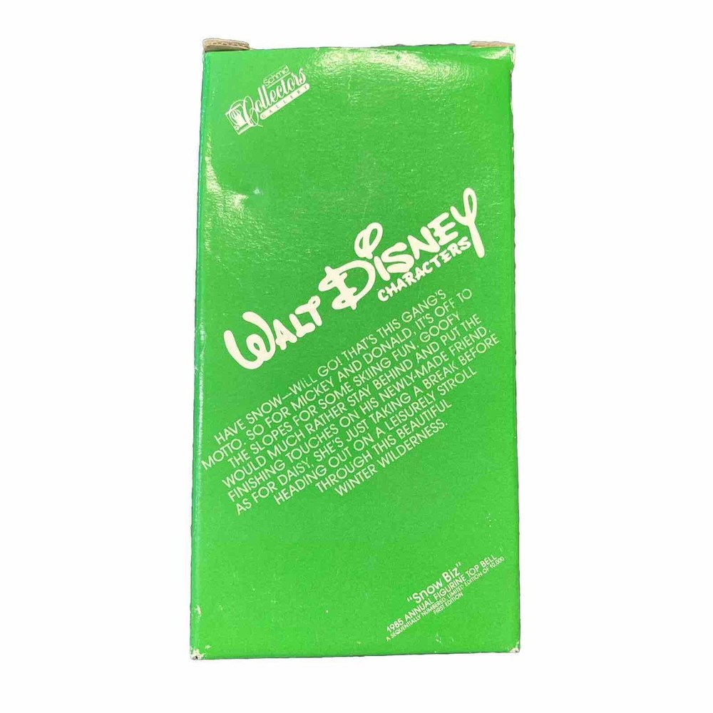 1985 Schmid Snow Biz Bell Walt Disney Characters Collectible