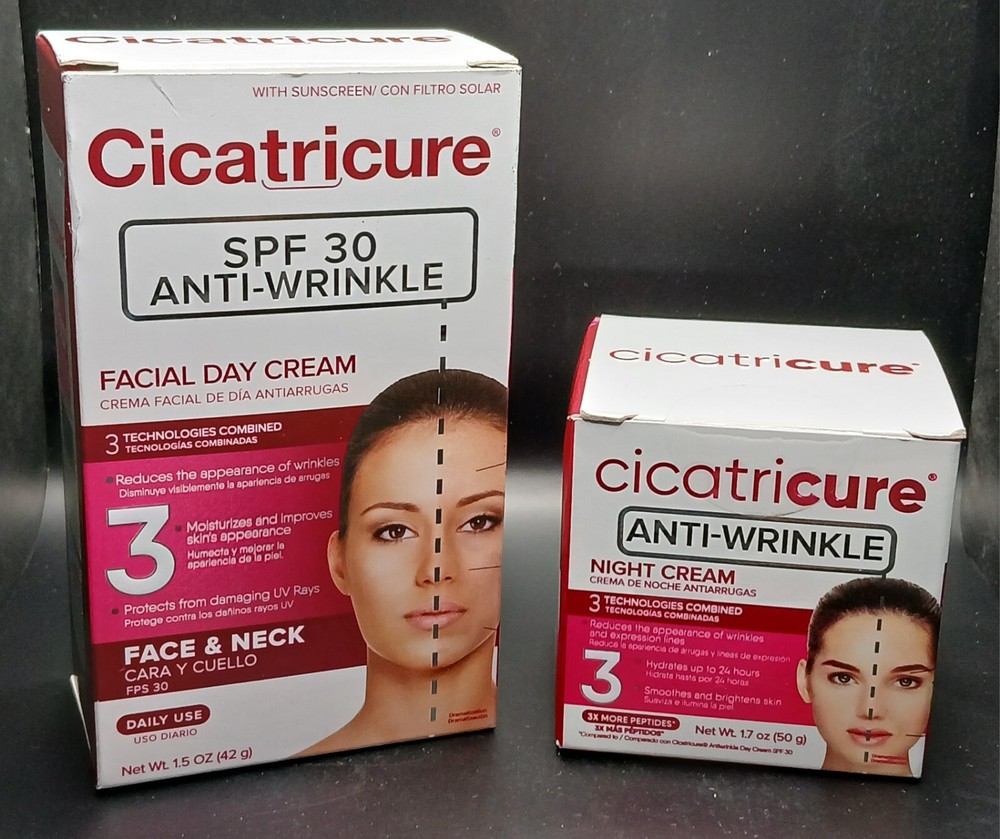 Cicatricure SPF 30 Anti-Wrinkle Facial Day Cream 1.5 oz & Night Cream 1.7 oz