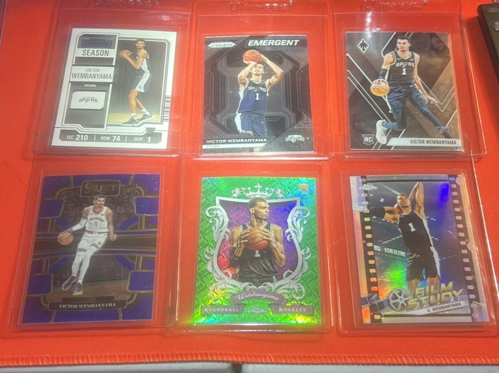 2024 Topps Chrome Victor Wembanyama Roundball Royalty Green & Film Study Lot 6