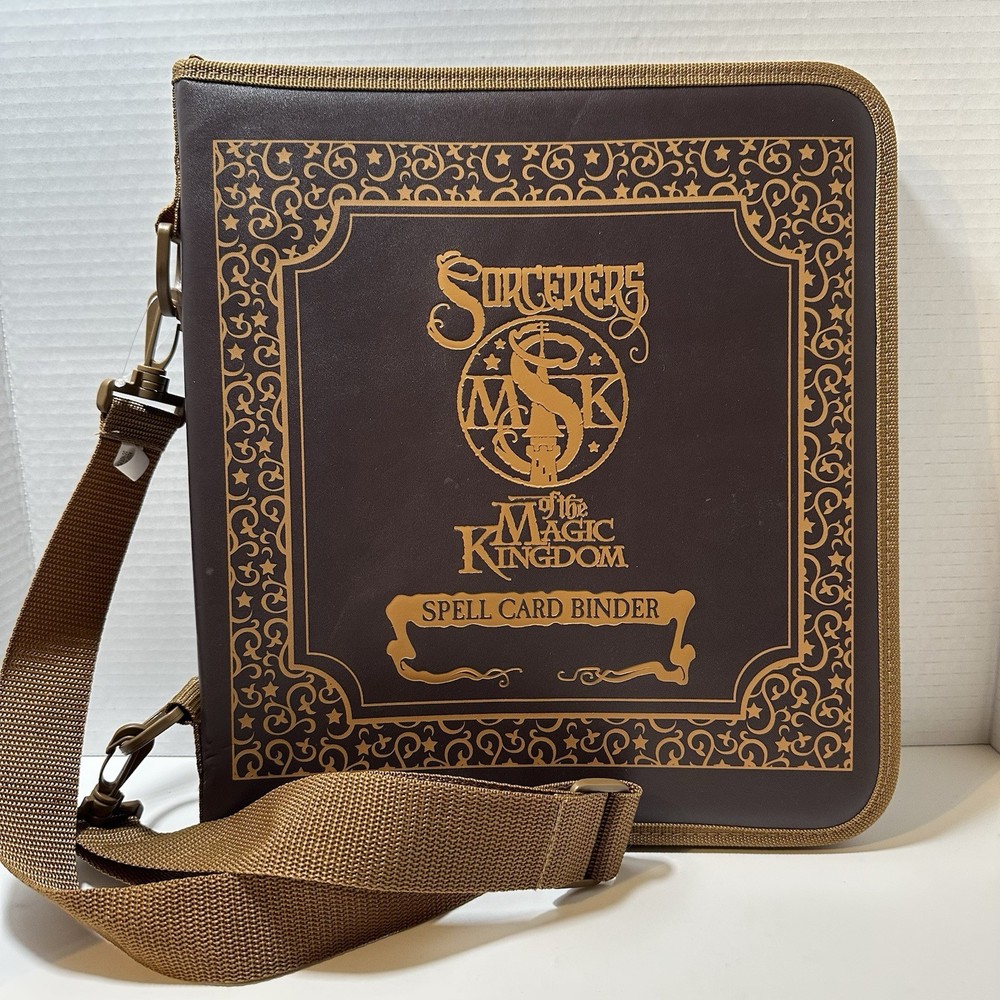 Disney World Sorcerers of the Magic Kingdom Spell Card Binder Only - No Cards or Maps Included  