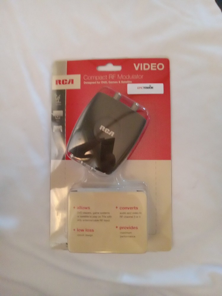 RCA Compact RF Modulator Retro Video Games DVD & Satellite CRF907A NEW