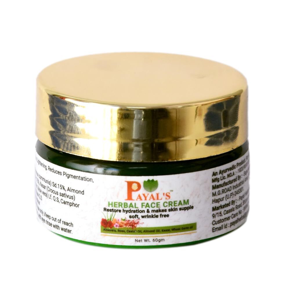Pack of 2 Payal Herbal Face Cream for Hydrated Wrinkle-Free Skin No Returns-image