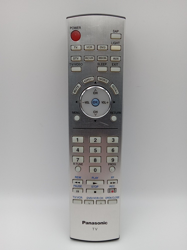 Panasonic EUR7627Z90 OEM Remote for PX50U PD50U Series TVs